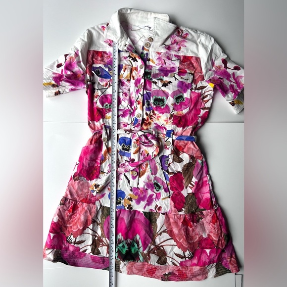 Desigual by C. Lacroix Dress
"Burdeos" Floral Print Shirt Dress medium - Picture 4 of 10